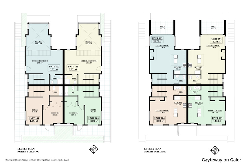 Levels 1 & 2 North