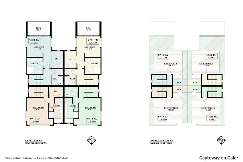 Levels 3 & Roof North