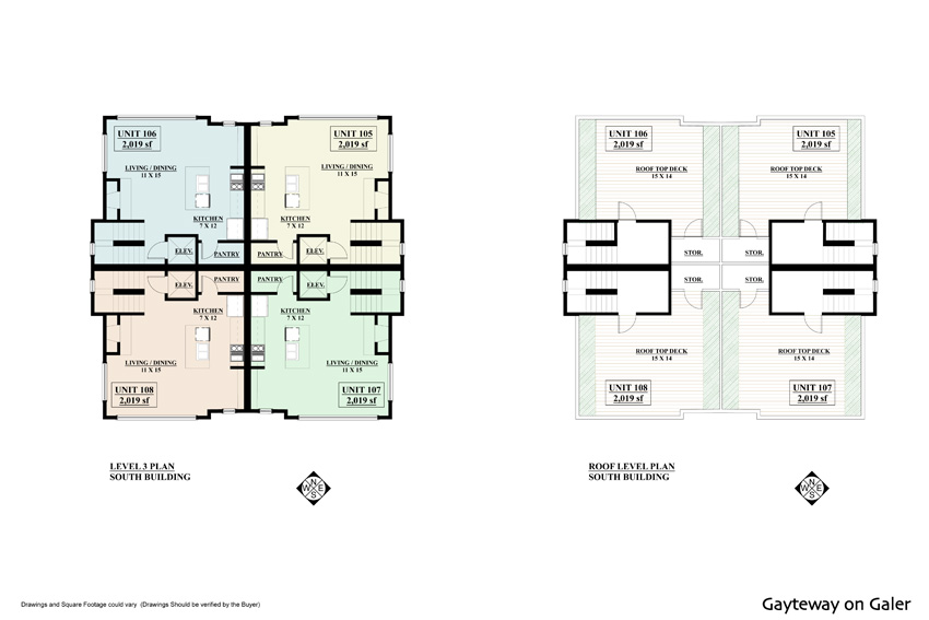 Levels 3 & Roof South